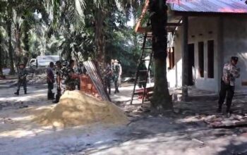 Program TMMD Ke – 124 KODIM Dumai Membangun Rumah Warga Bagi Kurang Mampu